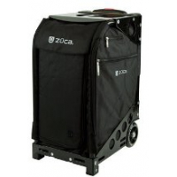ZUCA Pro Travel Black/Black (черный чехол, черная рама). Cумка-сиденье на колесах для путешествий, защитный чехол, 1 косметичка, 5 чехлов ZUCA (США). Большая прозрачная косметичка в ПОДАРОК
