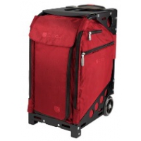 ZUCA Pro Travel Red/Black (красный чехол, черная рама). Cумка-сиденье на колесах для путешествий, защитный чехол, 1 косметичка, 5 чехлов ZUCA (США). Большая прозрачная косметичка в ПОДАРОК