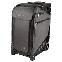 ZUCA Pro Travel Gray/Black (серый чехол, черная рама). Cумка-сиденье на колесах для путешествий, защитный чехол, 1 косметичка, 5 чехлов ZUCA (США). Большая прозрачная косметичка в ПОДАРОК