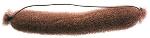Валик для причесок длинный КОРИЧНЕВЫЙ, сетка с резинкой, 21 см, HO-5112 Brown DEWAL (Германия)