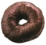 Валик для причесок круглый КОРИЧНЕВЫЙ, искусственный волос D 8 см, HO-5115 Brown DEWAL (Германия)