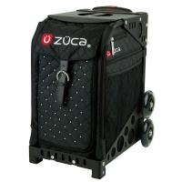 ZUCA Sport Mystic/Black. ZUCA (США) Cумка-сиденье на колесах. Черный чехол Mystic со стразами, черная рама. В комплекте 4 Большие прозрачные косметички ПРОФМАГАЗИН.РФ