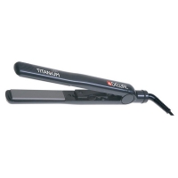 Щипцы для выпрямления волос Dewal TITANIUM Grey 03-66 серый Soft Touch, полотна 25x90 мм, 140-230C, DEWAL (Германия)
