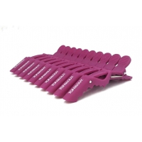 Зажим для волос Дракон Фиолетовый Toni&Guy L021-10 пластиковый, 10 штук, длина 100 мм