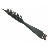 Щетка для чистки расчесок и брашингов от волос Dewal BR-8095. Черная пластиковая ручка, пластиковые штифты