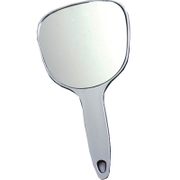 Зеркало Dewal MR-9M17 с ручкой, серебристый, размер 12х15 см