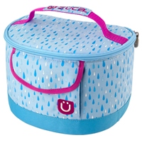 Сумка для пикника ZUCA Lunchbox April Shower. Ланч-бокс нежно-голубого цвета с дождевыми капельками ZUCA (США)