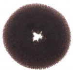 Валик для причесок круглый КОРИЧНЕВЫЙ, губка, диаметр 8 см, HO-5321S/10 Brown DEWAL (Германия)