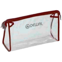 Косметичка GS-P002-2 Dewal прозрачная красная, полимерный материал, размер 25x15x8 cм, DEWAL (Германия)