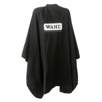 Пеньюар WAHL Professional черный. Hair dressing cape with logo