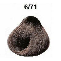 6/71 Тёмно-русый коричнево-пепельный для седых волос 100 мл. Стойкая крем-краска 6.71 Estel Prince+ PCG6/71