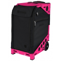 ZUCA Pro Artist Oxford Neon Pink (черный чехол, ярко-розовая рама). Cумка-сиденье на колесах для стилистов, 1 малая, 4 большие косметички ZUCA (США). Большая косметичка ПРОФМАГАЗИН.РФ в ПОДАРОК