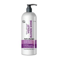 Шампунь Антижелтый VIOLET BLONDE SHINE Activ shampoo PH 5.0 Frezy GranD 1000 мл с дозатором