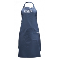Фартук для парикмахера ESTEL Professional А.4 синий. Тройной закладной карман, материал Dewspo, размер  S-L