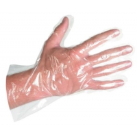 Перчатки полиэтиленовые KLEVER, размер M. Защитные одноразовые, полиэтилен HDPE, 100 штук (50 пар)
