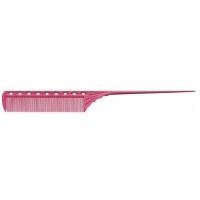 Расческа Y.S. Park YS-115-07 Pink. YS115 Розовая. Утолщенный пластиковый хвост 215 мм, частые зубцы, 0571-115-07 Y.S. PARK (Япония)