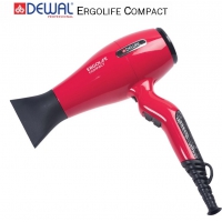 Фен DEWAL ErgoLife Compact 03-002 Red IONIC Насыщенный коралловый 2000 Вт, DEWAL (Германия)