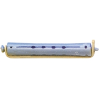 Коклюшки Dewal RWL5 (бигуди для химии) прямые длинные серо-голубые 12 мм, 12 шт.