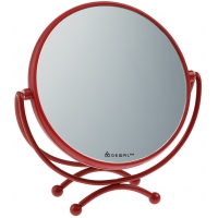 Зеркало Dewal MR-320 Red косметическое, красное 18.5 х 19 см