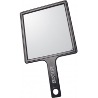 Зеркало Dewal MR-052 заднего вида с ручкой, черный, корпус пластик, 21.5x23.5 см