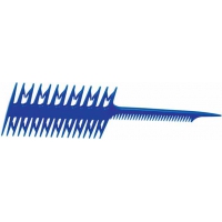 Расческа DEWAL JF1010 для мелирования пластиковая. Стайпер для мелирования и окрашивания волос, двойная с крючками, длина 210 мм, DEWAL (Германия)