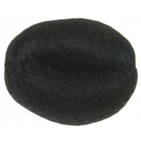 Валик для причесок круглый ЧЕРНЫЙ (искусственный волос и сетка), диаметр 14 см, HO-5141Black DEWAL (Германия)